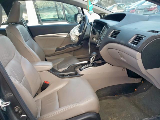 2HGFB2F91DH518658 - 2013 HONDA CIVIC EXL GRAY photo 5