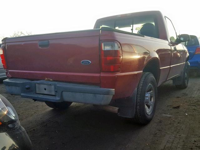 1FTYR10U61TA42979 - 2001 FORD RANGER SILVER photo 4