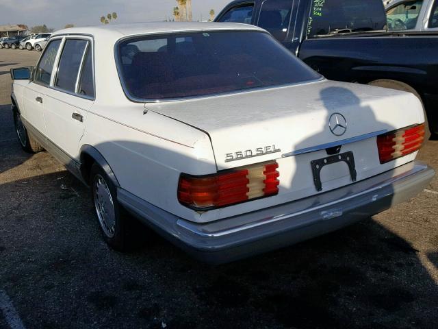 WDBCA39D8GA262904 - 1986 MERCEDES-BENZ 560 SEL WHITE photo 3