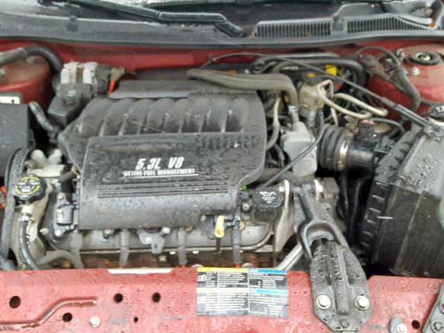 2G1WD58CX79240742 - 2007 CHEVROLET IMPALA SUP წითელი ფოტო 7