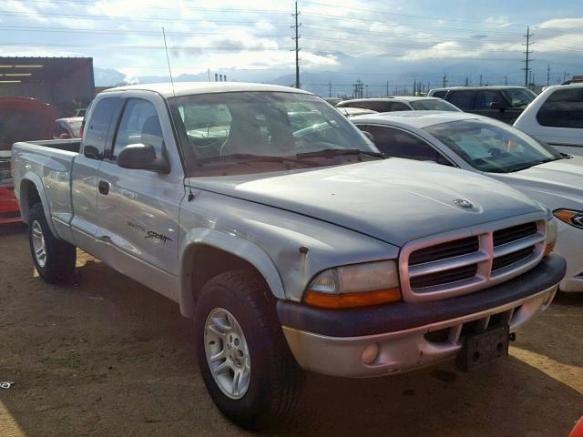 1B7GG22X01S288527 - 2001 DODGE DAKOTA SILVER photo 1