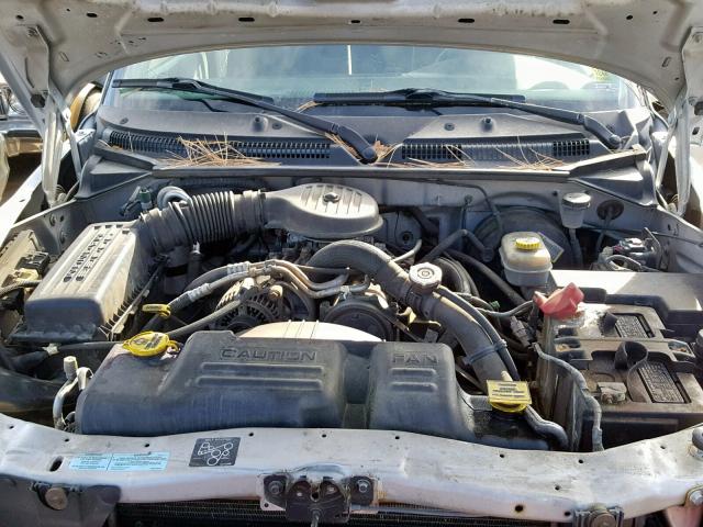 1B7GG22X01S288527 - 2001 DODGE DAKOTA SILVER photo 7