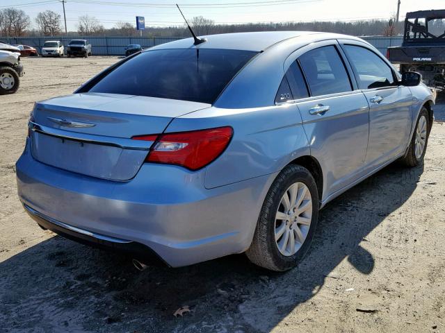 1C3CCBCG0DN657077 - 2013 CHRYSLER 200 LIMITE BLUE photo 4