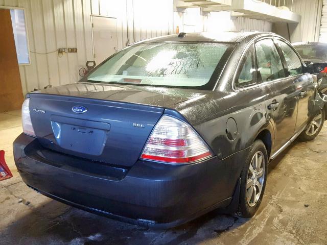 1FAHP24W58G118787 - 2008 FORD TAURUS SEL GRAY photo 4