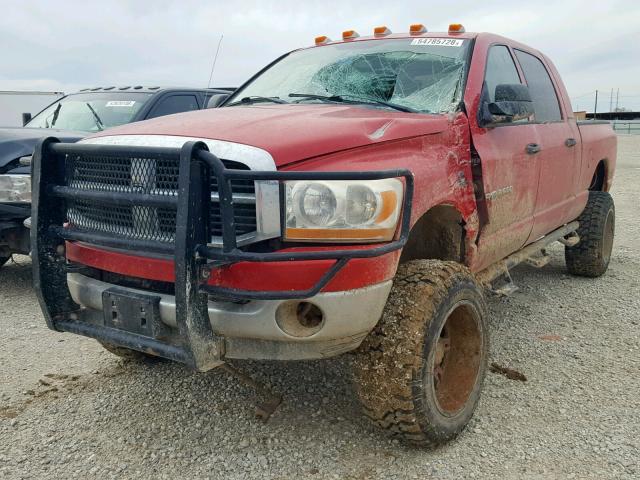 3D7KS29C86G175005 - 2006 DODGE RAM 2500 RED photo 2