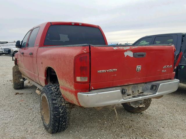 3D7KS29C86G175005 - 2006 DODGE RAM 2500 RED photo 3