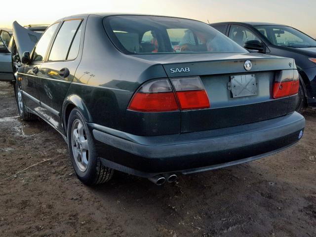 YS3EF48Z0Y3008519 - 2000 SAAB 9-5 SE GREEN photo 3