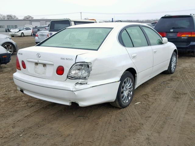 JT8BD69S340192961 - 2004 LEXUS GS 300 WHITE photo 4