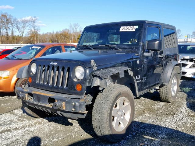 1J4FA24127L231667 - 2007 JEEP WRANGLER X BLACK photo 2