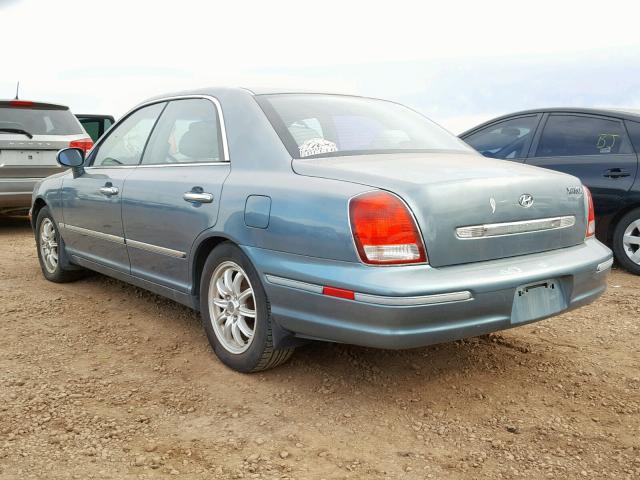 KMHFU45E62A212517 - 2002 HYUNDAI XG 350 BLUE photo 3