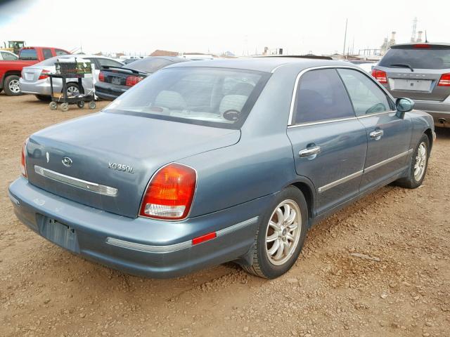 KMHFU45E62A212517 - 2002 HYUNDAI XG 350 BLUE photo 4