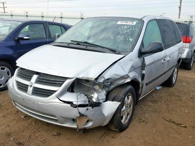 1D4GP45R26B731909 - 2006 DODGE CARAVAN SX SILVER photo 2