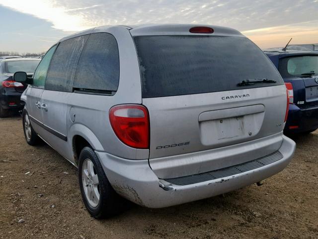 1D4GP45R26B731909 - 2006 DODGE CARAVAN SX SILVER photo 3