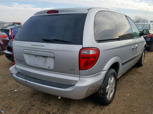 1D4GP45R26B731909 - 2006 DODGE CARAVAN SX SILVER photo 4