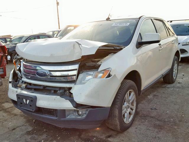 2FMDK48C28BA64595 - 2008 FORD EDGE SEL WHITE photo 2