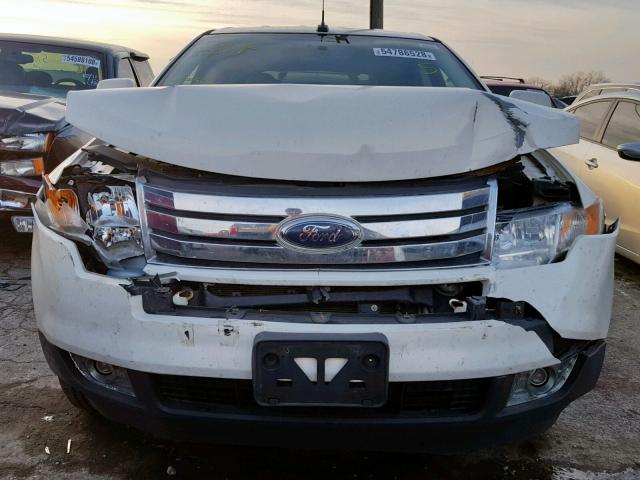 2FMDK48C28BA64595 - 2008 FORD EDGE SEL WHITE photo 9