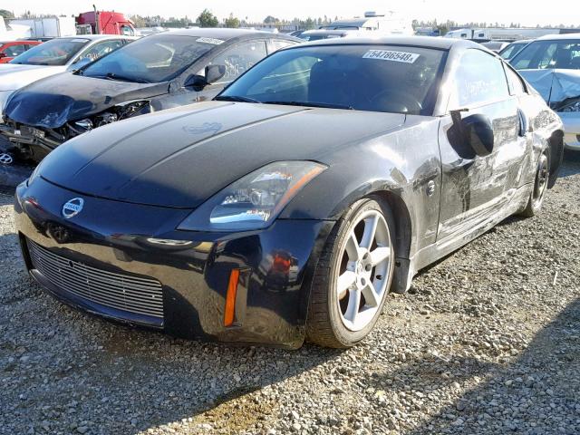 JN1AZ34E55M651922 - 2005 NISSAN 350Z COUPE BLACK photo 2