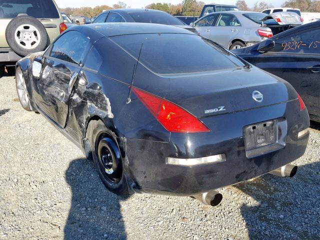 JN1AZ34E55M651922 - 2005 NISSAN 350Z COUPE BLACK photo 3