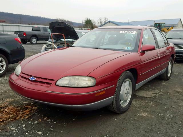 2G1WN52M9S1133672 - 1995 CHEVROLET LUMINA LS MAROON photo 2