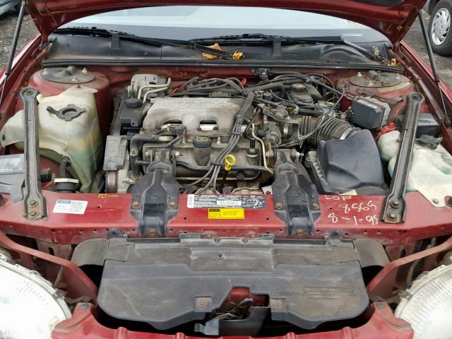 2G1WN52M9S1133672 - 1995 CHEVROLET LUMINA LS MAROON photo 7