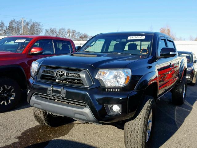 3TMJU4GN7EM173679 - 2014 TOYOTA TACOMA DOU BLACK photo 2