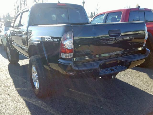 3TMJU4GN7EM173679 - 2014 TOYOTA TACOMA DOU BLACK photo 3