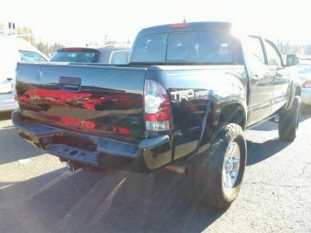 3TMJU4GN7EM173679 - 2014 TOYOTA TACOMA DOU BLACK photo 4