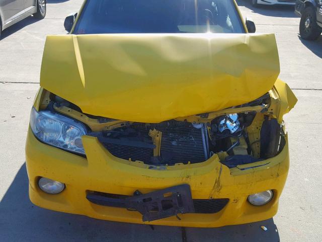 JM1BJ245831150332 - 2003 MAZDA PROTEGE PR YELLOW photo 7