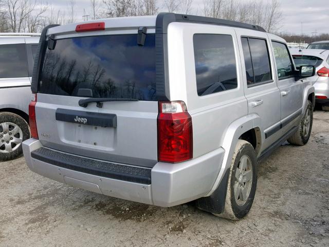 1J8HG48K88C166734 - 2008 JEEP COMMANDER GRAY photo 4