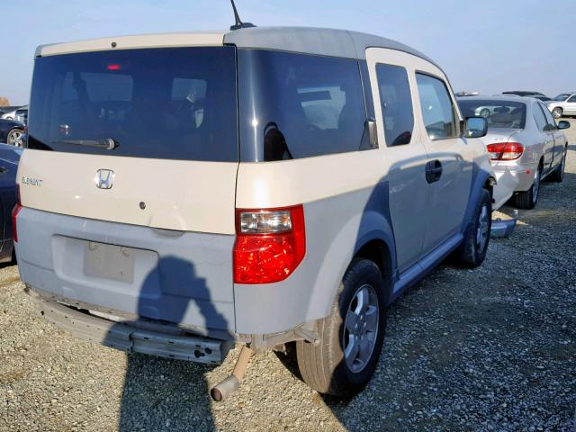 5J6YH18625L003363 - 2005 HONDA ELEMENT EX TAN photo 4