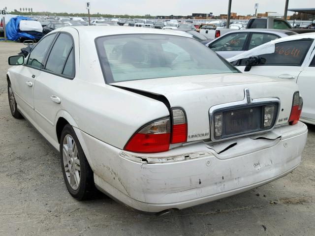 1LNHM87A73Y696233 - 2003 LINCOLN LS WHITE photo 3