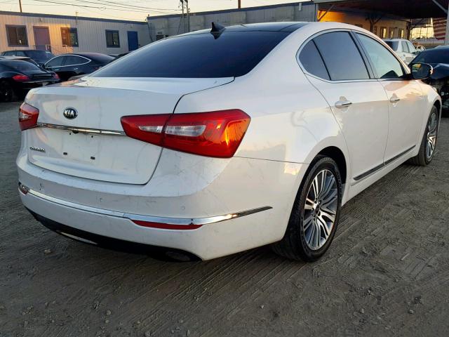 KNALN4D70G5218818 - 2016 KIA CADENZA LU WHITE photo 4