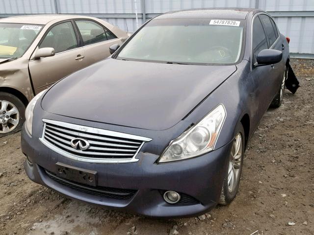 JN1CV6AR7CM671793 - 2012 INFINITI G37 BLUE photo 2