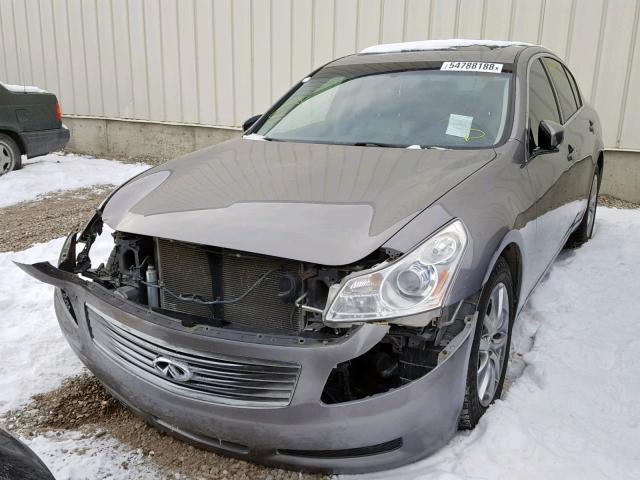 JNKCV61FX9M357145 - 2009 INFINITI G37 GRAY photo 2