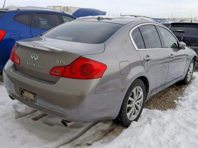 JNKCV61FX9M357145 - 2009 INFINITI G37 GRAY photo 4