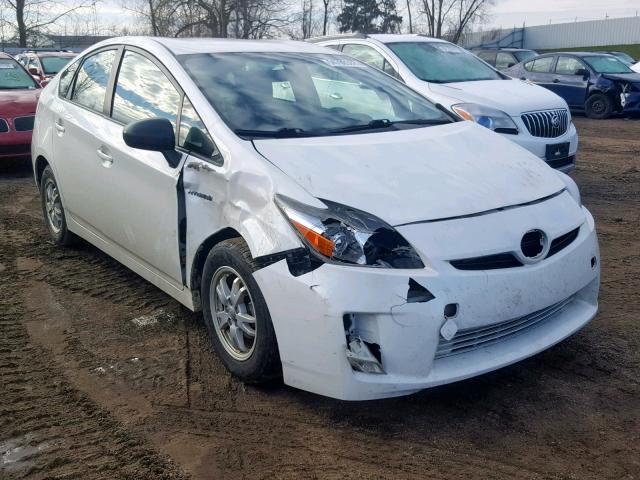 JTDKN3DU6A0241667 - 2010 TOYOTA PRIUS WHITE photo 1