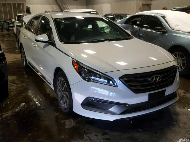 5NPE34AF0GH368568 - 2016 HYUNDAI SONATA SPO WHITE photo 1