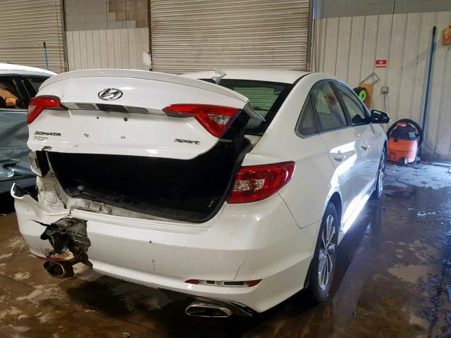 5NPE34AF0GH368568 - 2016 HYUNDAI SONATA SPO WHITE photo 4