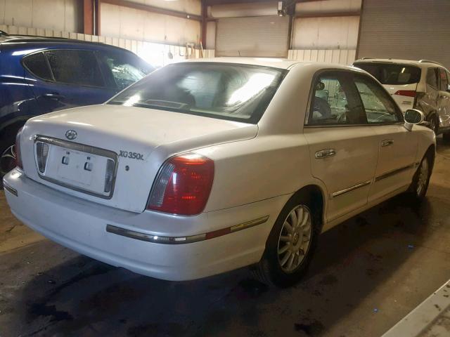 KMHFU45E34A335971 - 2004 HYUNDAI XG 350 WHITE photo 4