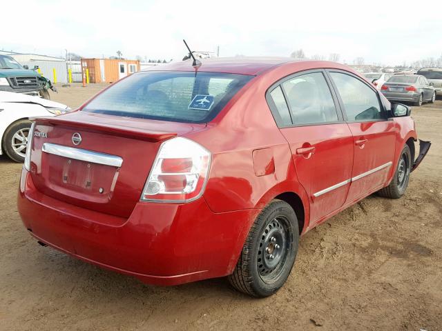 3N1AB6APXBL725031 - 2011 NISSAN SENTRA 2.0 RED photo 4