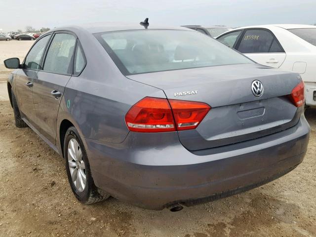 1VWAT7A36FC045249 - 2015 VOLKSWAGEN PASSAT S GRAY photo 3