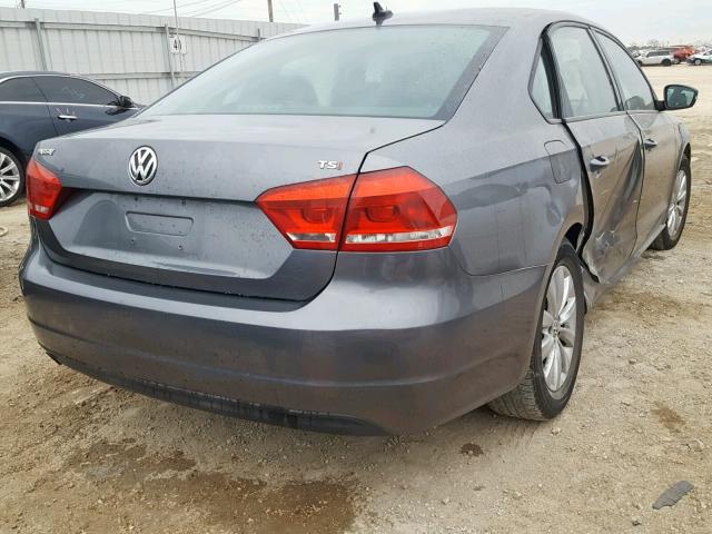 1VWAT7A36FC045249 - 2015 VOLKSWAGEN PASSAT S GRAY photo 4