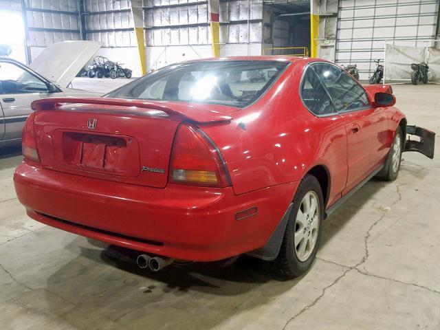 JHMBB215XNC001282 - 1992 HONDA PRELUDE SI RED photo 4