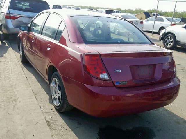 1G8AJ54FX5Z142902 - 2005 SATURN ION LEVEL BURGUNDY photo 3
