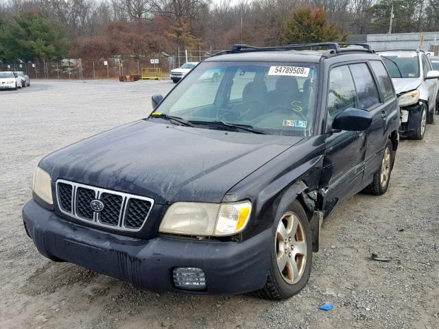 JF1SF65621H706886 - 2001 SUBARU FORESTER S BLACK photo 2