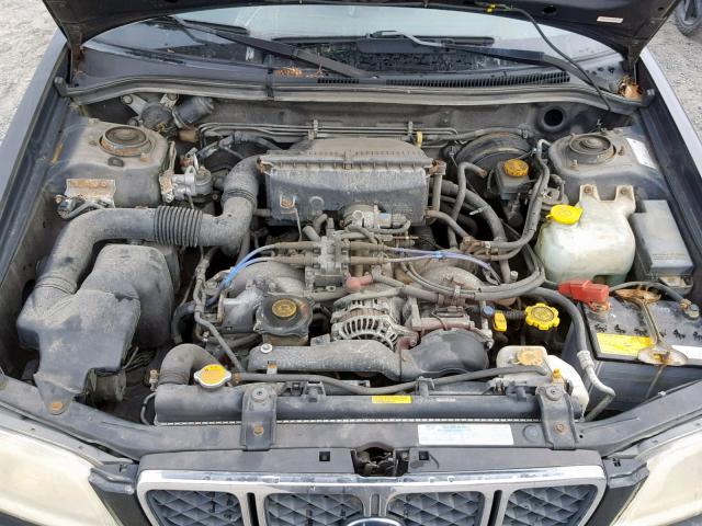 JF1SF65621H706886 - 2001 SUBARU FORESTER S BLACK photo 7
