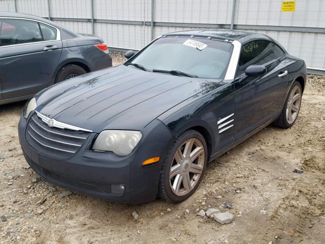 1C3AN69L15X035090 - 2005 CHRYSLER CROSSFIRE BLACK photo 2