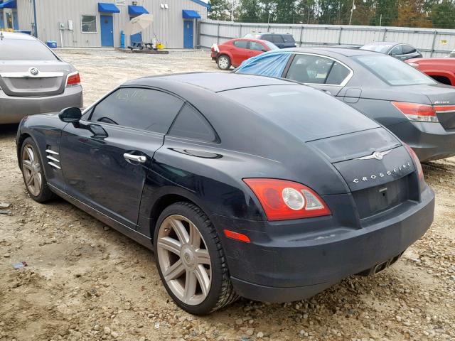 1C3AN69L15X035090 - 2005 CHRYSLER CROSSFIRE BLACK photo 3