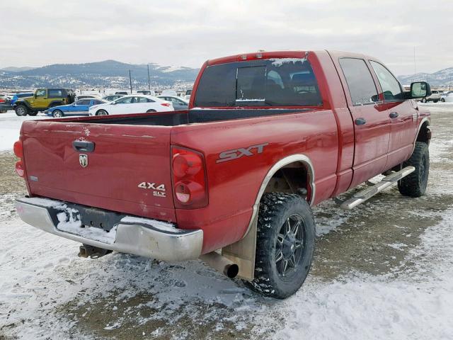 3D7KS29L69G533030 - 2009 DODGE RAM 2500 MAROON photo 4