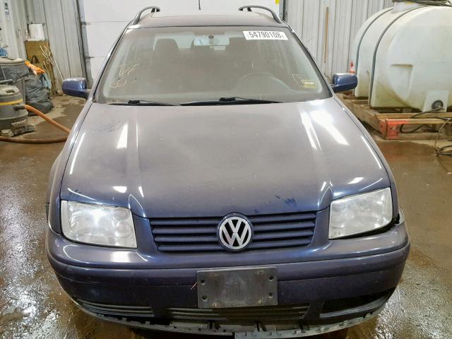 WVWSK61J12W333496 - 2002 VOLKSWAGEN JETTA GLS BLUE photo 9